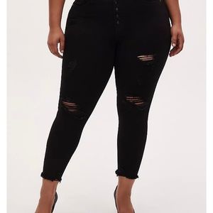 Torrid Black High-Rise Skinny Jeans